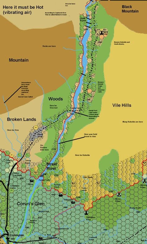 Corunglain to Ethengar Merchant Trail map 1 by 6inchnails Fantasy Wilderness, Hex Map, Fantasy World Map, Fantasy Maps, Rpg Maps, Trail Map, D D Maps, Trail Maps, Fantasy Map