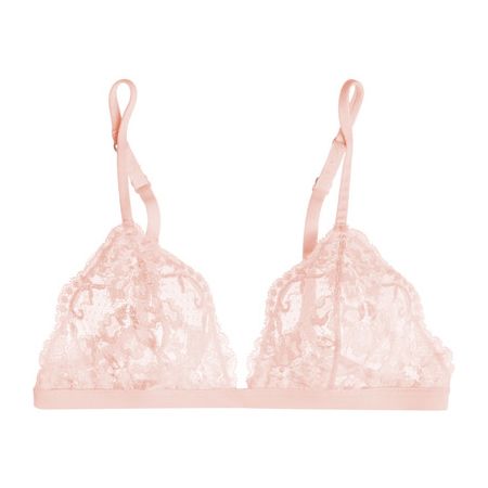 One Piece / Three Ways 13-03-17 | sheerluxe.com Pastel Lingerie, Lacy Bras, Lacy Lingerie, Pink Lace Bra, Lacy Bra, Floral Lingerie, Pink Lace Bralette, Floral Bra, Pink Bralette