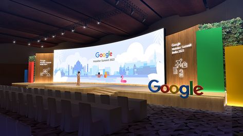 Hotelier Summit 2023 :: Behance Summit Stage, Stage Backdrop Design, Event Space Design, Graphic Design Exhibition, Google Event, Concert Stage Design, Corporate Event Design, Design Exhibition, Stage Backdrop