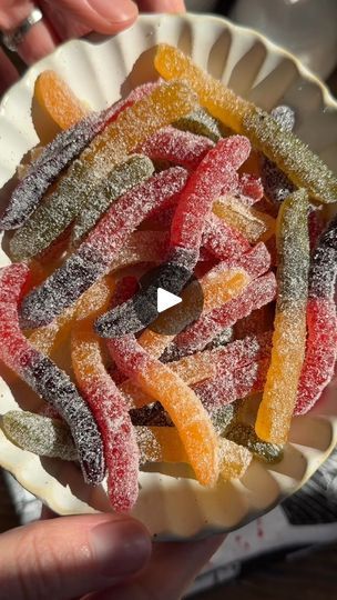 833K views · 9K reactions | Homemade Sour Gummy Worms for Better Than Store-Bought: Halloween Edition! 🪱🍓👻 (made with real fruit!!) #halloween #halloweencandy | Crowded Kitchen Sour Gummy Worms Recipe, Homemade Sour Gummies, Gummy Sweets Recipe, Easy Diy Snacks, Sour Gummies Recipe, Homemade Gummy Worms, Gummy Worms Recipe, Healthy Strawberry Recipes, Gummy Recipe