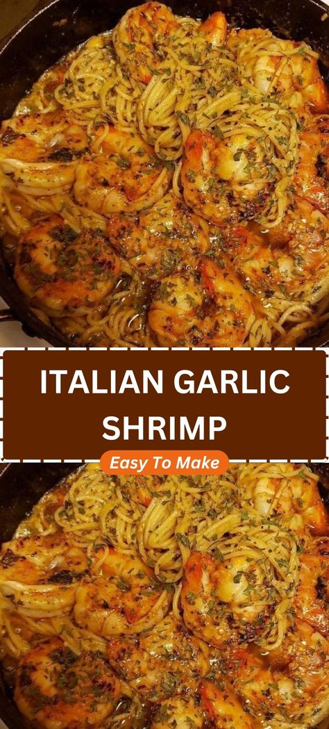 ITALIAN GARLIC SHRIMP Cajun Shrimp Scampi Recipe, Cajun Shrimp Scampi, Scampi Pasta, Garlic Shrimp Pasta, Shrimp Scampi Recipe, Salsa Picante, Scampi Recipe, Diner Recept, Cajun Cooking