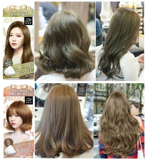 Mise en Scene Hello Bubble Ash Khaki Brown Review - Knotty Laces Scene Hair Colors, Ash Hair Color, Colour Hair, Khaki Colour, Pretty Hair Color, Haircuts Straight Hair, Scene Hair, Sporty Hairstyles, Hair Dye Colors