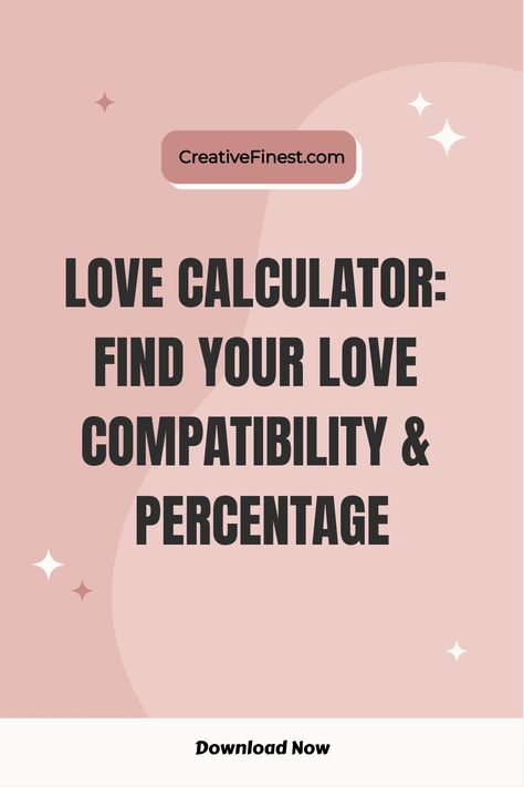 Check your love compatibility with our easy-to-use Love Calculator. Enter your names and get your love percentage instantly. Blog Font, Cool Symbols, Love Percentage, Weight Calculator, Love Calculator, Old English Font, Text Generator, Free Photoshop Actions, Relationship Dynamics