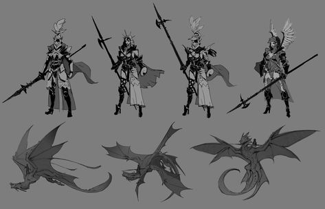 Dragon Rider Concept Art, Dragon Adventures Art, Dragon Rider Character Design, Dragon Rider Oc, Dragon Rider Outfit, Rider Outfit, Fantasy Punk, Witch Ideas, Artstation Dragon