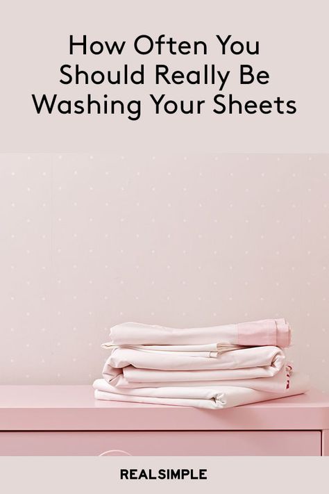 This is How Often You Should Really Clean Your Sheets, According to a Pro | Keeping sheets fresh is no easy feat. No matter how frequently (or, let's be honest—infrequently) you wash them, that fresh-out-of-the-dryer feeling tends to fade after the first few sleeps in-between the sheets. Just how often should they really be cleaned? We looked to a laundry pro for answers. #cleaninghacks #laundryhacks #realsimple Easy Life Hacks, Deep Cleaning Hacks, Rough Linen, Scandinavian Nursery, Clean Sheets, Deep Cleaning Tips, Easy Life, Doing Laundry, Get It Done