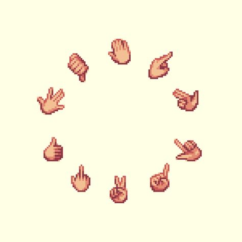 Pixel Art Hands, Hand Pixel Art, Pixel Art Hand, Pixel Art Website, Pixel People, Piskel Art, Pixel Art Tutorial, 8bit Art, Cool Pixel Art