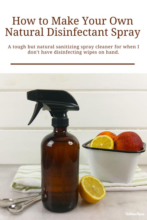 How to Make Your Own Natural Disinfectant Spray | Wellness Mama #disinfectantspray #naturaldisinfectantspray #naturalhome Natural Disinfectant Spray, Homemade Disinfectant Spray, Antiviral Essential Oils, Diy Disinfectant, Cleaning With Essential Oils, Granite Cleaner, Natural Cleaning Products Diy, Homemade Scrubs, Clean Countertops