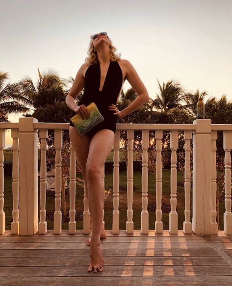 Gwendolyn Christie, Gwendoline Christie, Halter Neck Swimsuit, Instagram Snap, Future Wife, Dakota Johnson, I Love Girls, Black Swimsuit, Powerful Women