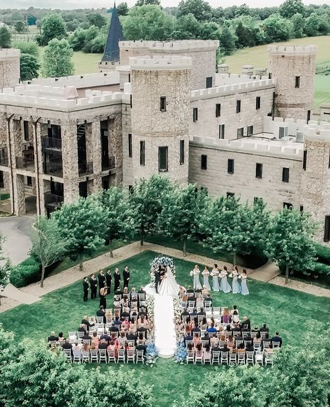 Fairytale Kentucky Castle Wedding Ceremony - Bridgerton-inspired wedding - Kentucky Wedding - Ceremony - Southern Bride Castle Wedding Ceremony, Kentucky Castle, Renewal Wedding, Mexico Cruise, Kentucky Wedding, Southern Bride, Wedding Proposals, Ceremony Music, Couple Beach