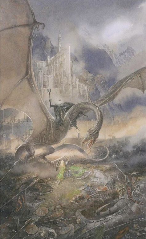 Home / X Alan Lee Art, Tolkien Artwork, Lord Of Rings, Tolkien Illustration, Witch King Of Angmar, Lord Of The Rings Tattoo, Alan Lee, John Howe, Middle Earth Art