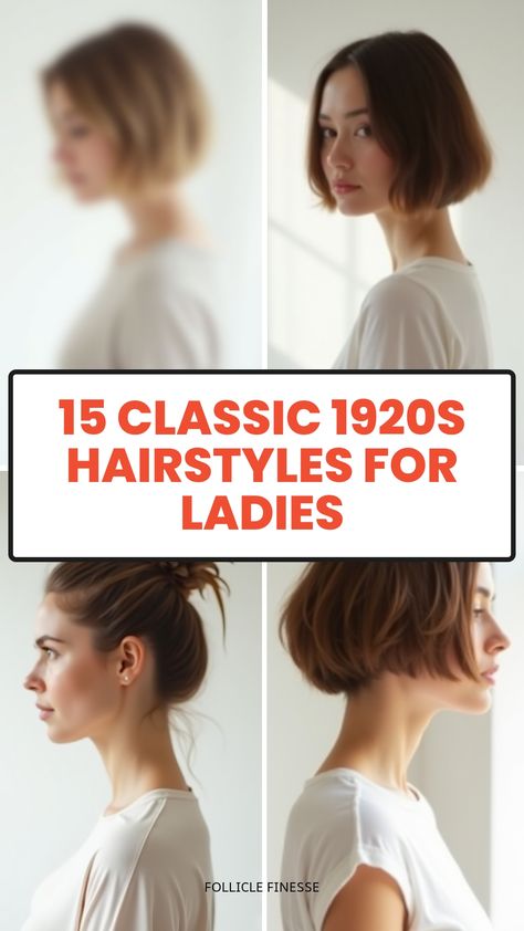 15 Classic 1920s Hairstyles for Ladies Easy Retro Hairstyles, Cornrow Hairstyles For School, 1920s Hairstyles, 1930s Hair, Grey Bob Hairstyles, Faux Bob, 1920s Hair, Hairstyles For Ladies, Gatsby Themed Party