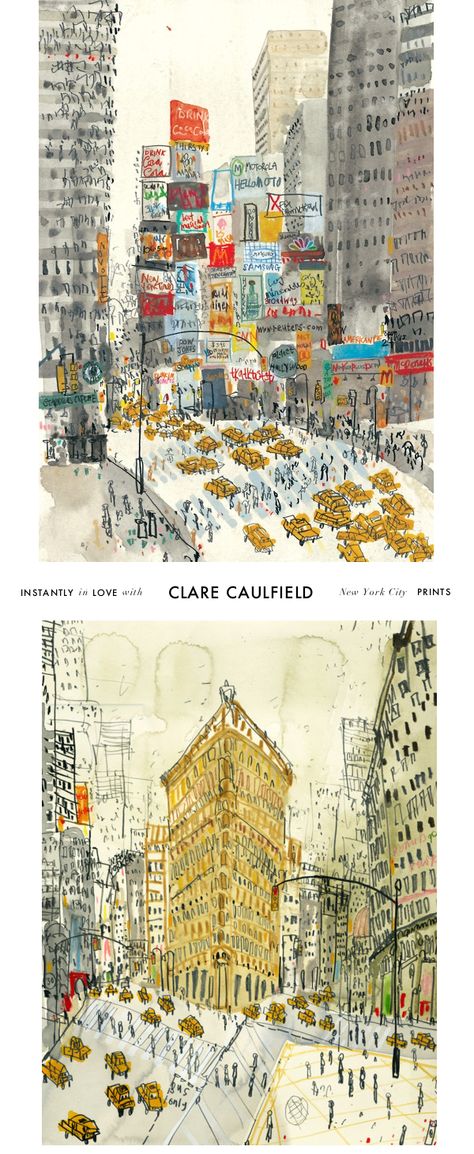 Claire Caulfield, Artitecture Sketch, City Scape Drawing, Clare Caulfield, City Scapes, City Scape, Cityscape Art, Doodle Illustration, Hip Hip