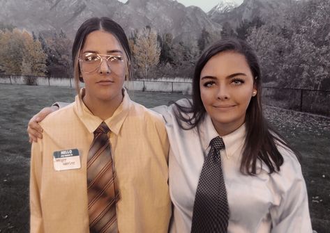 Jim And Dwight Costume, Dwight Costume, Dwight Schrute Costume, The Office Halloween Costumes, Jim And Dwight, The Office Costumes, Office Costumes, The Office Halloween, Halloween Costumes Trio