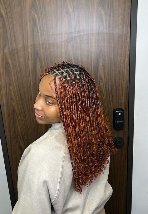 Soft Girl Hairstyles, Boho Braids On Natural Hair, Goddess Braids Styles, Boho Braids Hairstyles, Styles On Natural Hair, Vacation Hairstyle, Braids On Natural Hair, Knotless Braids Styles, Goddess Braid Styles