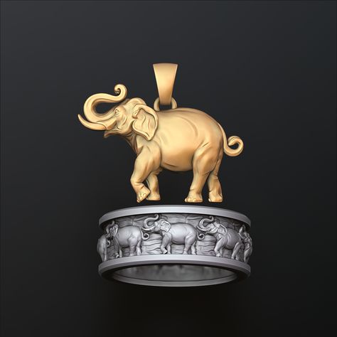 Elephant Pendant Ring Collection 3D print models 🏷️The link to order is in bio. #africa #india #ring #jewellery #jewelry #3dmodel #design #🐘 Cars Characters, Elephant Jewelry, Pendant Ring, Organic Jewelry, Elephant Pendant, Ring Collection, Jewelry Model, 3d Artist, Print Models