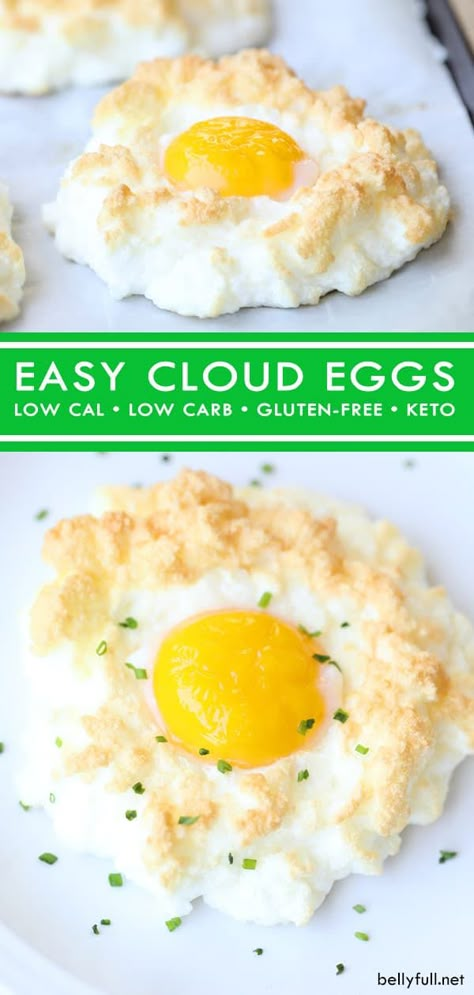 Cloud Eggs, Low Calorie Low Carb, Egg And Grapefruit Diet, Egg Benedict, Egg Diet Plan, Skin Moles, Eggs Breakfast, Cloud Bread, Boiled Egg Diet