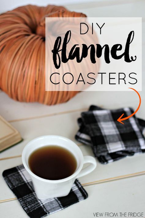 DIY Flannel Coasters Timmy Time, Easy Fall Crafts, Fabric Coasters, Beginner Sewing Projects Easy, Diy Gnomes, Creative Lifestyle, Diy Coasters, Easy Fall, Crafts Projects