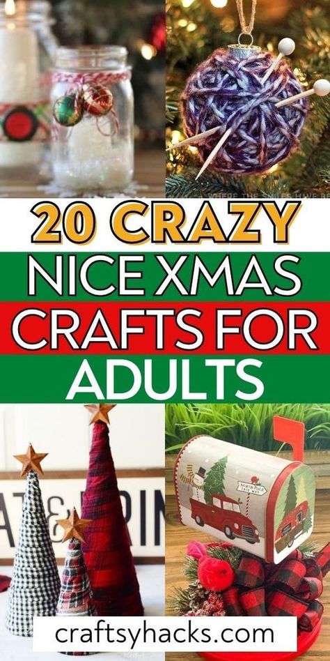 Christmas Party Crafts, Dollar Store Christmas Crafts, Christmas Crafts To Sell, Christmas Crafts For Adults, Crafts For Adults, Handmade Christmas Crafts, Christmas Crafts To Make, Fun Christmas Crafts, Christmas Crafts For Gifts