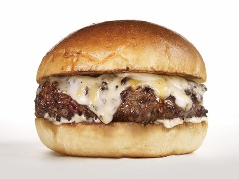 Truffle Burger Recipe | Food Network Aioli Recipe For Burgers, Truffle Oil Recipes, Truffle Burger, White Truffle Oil, Truffle Salt, The Best Burger, Ketosis Diet, Truffle Recipe, Food Network Magazine