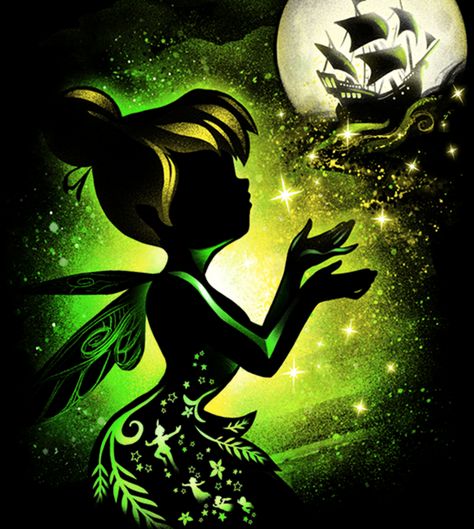 Fairy Silhouette, Images Disney, Princess Cartoon, Art Disney, Pinturas Disney, Disney Castle, Diamond Mosaic, Disney Lilo, Pixie Dust