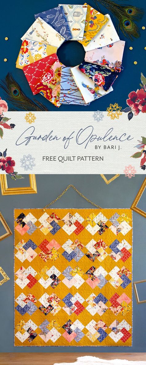 Make A Quilt, Diy Fabric Crafts, Textile Crafts, Art Gallery Fabrics, Fabric Projects, Quilting Crafts, Quilt Patterns Free, Dark Background, Bari