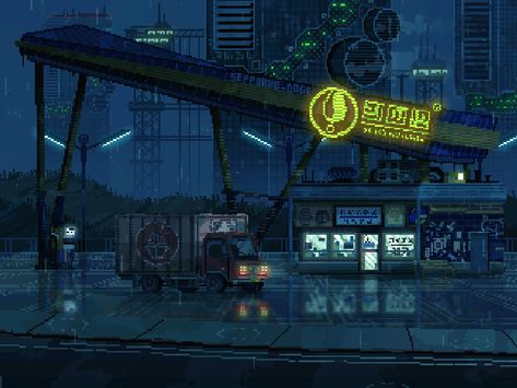 8 Bit Anime, Pixel Cyberpunk, Retro Animation, Cyberpunk Wallpaper, 8 Bit Pixel Art, Pixel Gif, Pixel Art Landscape, 8 Bit Art, Pixel Art Background