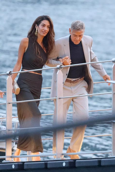 Amal Clooney Suit, George Clooney 90s, George Clooney Style, Amal Alamuddin Style, George Clooney Amal Alamuddin, George Clooney And Amal, Venus In Aries, Amal Alamuddin, Resort Outfit