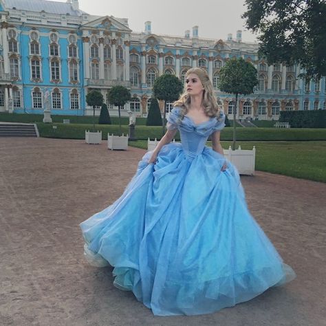 Cindrella 2015 by TrishaLayons on DeviantArt Lion Costumes, Aurora Wedding Dress, Cinderella Dress Prom, Cinderella Cosplay, Disney Princess Cosplay, Cinderella 2015, Disney Belle, Cinderella Costume, Fairytale Fashion