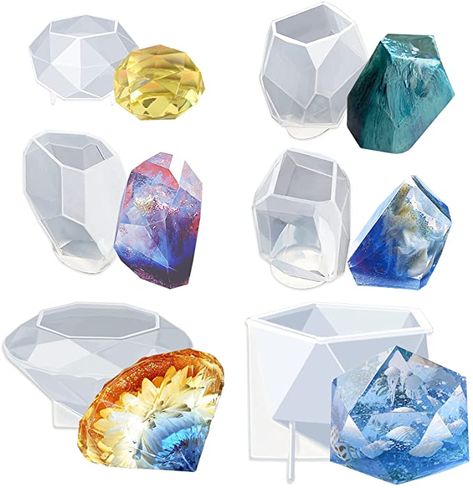 Resin Gems, Liquid Clay, Ice Making, Gem Crafts, Crafting Jewelry, Resin Ideas, Polyester Resin, Candle Craft, Creative Arts And Crafts