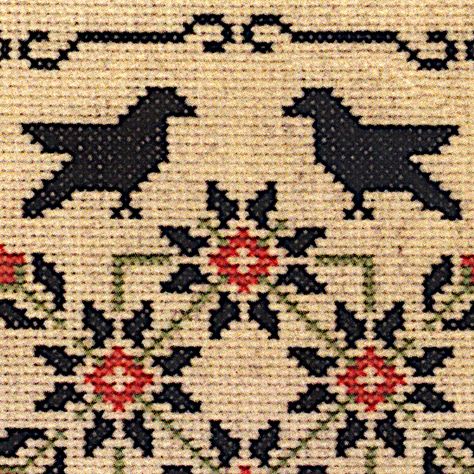 What a delightful little "mini sampler"! So quick and easy to stitch up, and just perfect for hanging on the walls of your cozy witch's cottage. With the phrase "Blessed Be" taking center stage, this cross stitch pattern is sure to be popular with wiccans and pagans. This wonderfully witchy cross stitch pattern measures 91 stitches wide by 122 stitches high, and requires only five colors of floss. It is printed in leaflet form on cardstock. The front has a color photo of the finished design. The Pagan Cross Stitch Patterns, Witchy Cross Stitch, Pagan Cross Stitch, Witch's Cottage, Celtic Cross Stitch, Sampler Cross Stitch, Owl Cat, Dragon Cross Stitch, Stitch Witchery