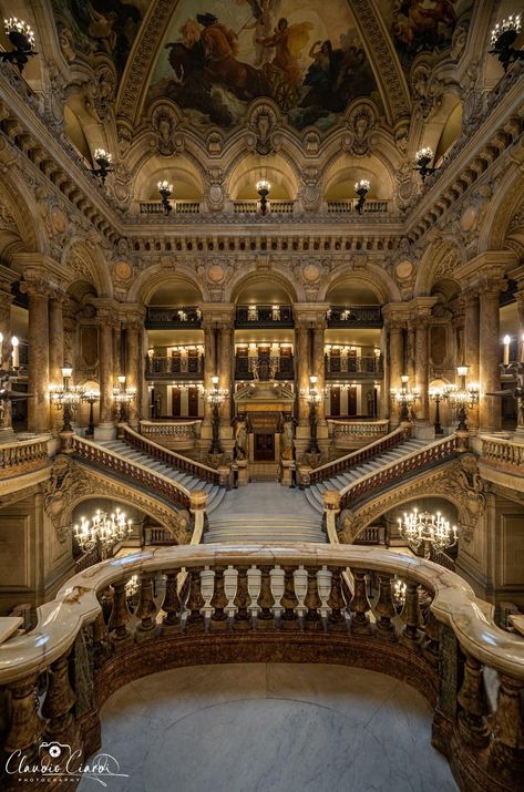 Opera Garnier Paris, Paris Opera House, Opera Garnier, Interior Staircase, Paris Photography, Napoleon Iii, Paris City, Architecture Art, Travel Dreams