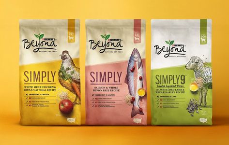 Purina ‘Beyond’ on Packaging of the World - Creative Package Design Gallery Packaging Redesign, Pet Food Packaging, Brand Packaging Design, Food World, Natural Pet Food, Food Advertising, Natural Design, Food Packaging Design, Packaged Food