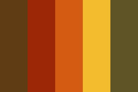 Autumntime color palette 70s Color Palette, Sunset Color Palette, Vintage Colour Palette, Retro Color Palette, Hex Color Palette, Design Palette, Retro Stripes, Hex Colors, Color Inspo