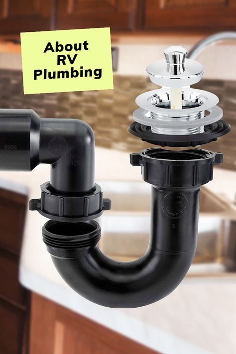 RV plumbing Pipes hovering over an RV Sink Rv Plumbing, Rv Life Hacks, Camper Maintenance, Rv Mods, Rv Interior Remodel, Rv Camping Tips, Vintage Camper Remodel, Camping Hacks Diy, Rv Repair