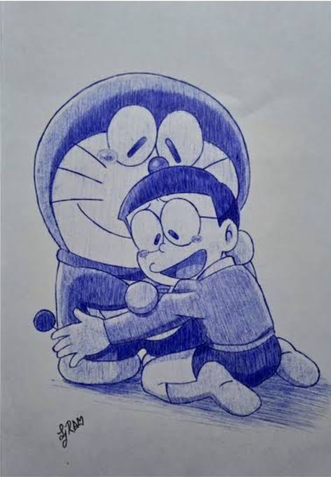 Doraemon And Nobita, Pen Drawing, Pen, Drawings, Pins