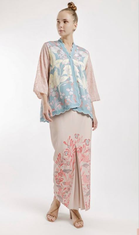 Baju Kurung Kedah Moden Simple, Design Kain Baju Kurung, Batik Kurung Modern, Kimono Kurung, Batik Kurung, Baju Kurung Moden Style, Kebaya Moden, Raya 2023, Kebaya Lace