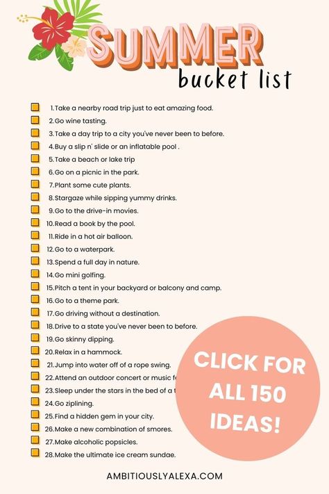 summer activities for adults Summer Party Activities, Summer Bucket List For Adults, At Home Summer Activities, Bucket List For Best Friends, Bucket List For Adults, Party Activities For Adults, Summer Bucket List For Couples, Summer Activities For Adults, Summer Bucket List 2023