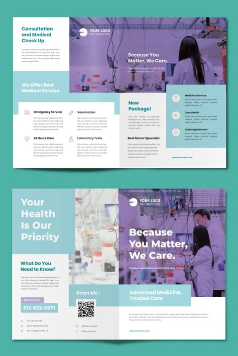 Counseling Brochure Design, Health Services Brochure, Brochure Infographic Design, Medicine Brochure Design, Health Care Brochure, Healthcare Brochure Design, Health Care Design Graphics, Medical Leaflet Design, Medical Brochure Design Layout