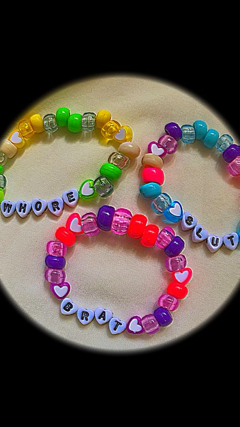 Rave Bracelets, Arm Candies, Diy Kandi Bracelets, Pony Bead Bracelets, Diy Kandi, Cute Friendship Bracelets, Candy Bracelet, Bff Bracelets, Kandi Cuff