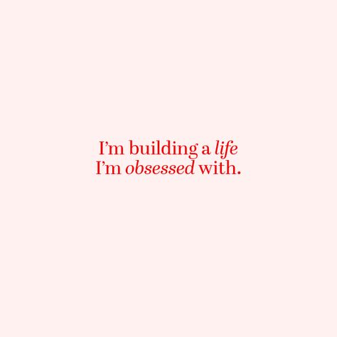 I’m building a life I’m obsessed with. ✨ Designing each day with intention, chasing my dreams, and loving the process. Save this as a reminder to create a life you adore, and share it with someone who’s doing the same.  #BuildingMyDreamLife •	#PositiveVibes •	#IntentionalLiving •	#PersonalGrowth •	#Motivation •	#SelfLoveJourney •	#Empowerment •	#LifeDesign •	#DreamBig •	#Happiness •	#AestheticQuote •	#AestheticWallpaper •	#AestheticPoster I Am Creating The Life I Want, Living My Own Life, My Life Quotes This Is Me, You Live Most Of Your Life In Your Head, Build Quotes Motivation, Start Romanticizing Your Life Quotes, Live Life For You, I Love Life And Life Loves Me Back, The Dream Life Aesthetic