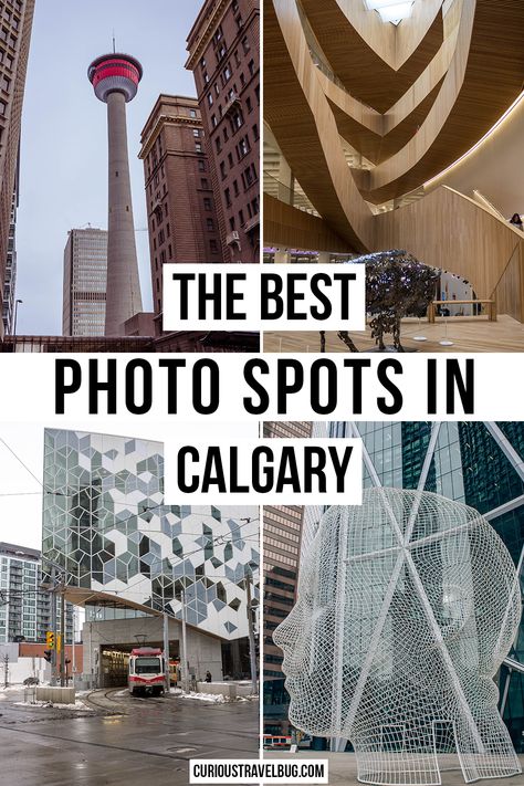 Calgary is Alberta's largest city and has some seriously beautiful architecture to photograph. Check out these top photography spots in Calgary for your next visit. Calgary Photography, Alberta Photography, Alberta Travel, Study In Canada, Canada Trip, Instagram Places, Couples Travel, North America Travel Destinations, Top Photography