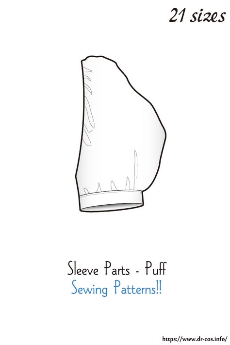 This is the pattern of Puff sleeves. cm size(A4 size) Armhole size 36cm-56cm At present, only Japanese. Puff Sleeve Sketch, Free Puff Sleeve Pattern, How To Make Puff Sleeve Pattern, Puffy Sleeves Pattern Sewing, Puff Sleeve Flat Sketch, Sewing Puff Sleeves, Puff Sleeve Technical Drawing, Puff Sleeve Dress Flat Sketch, Puffy Sleeves Pattern