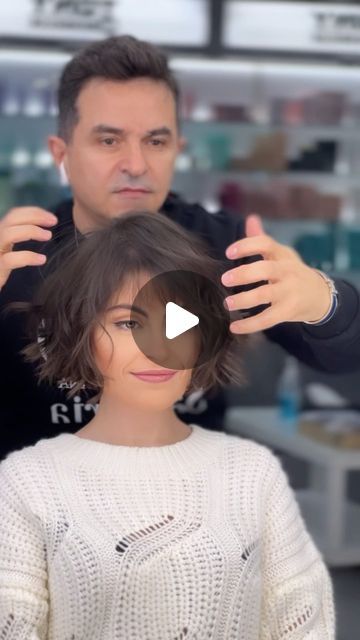 4,026 likes, 73 comments - tonyelmendelek on February 5, 2022: "She has all the confidence to cut it short Complete New Transition ✨❤️ Blowdry by @charles.beaino.9 @rosaliematta hairstyles #haircuts #60slook #bobhaircut #reels #phoshoot #paris #italy #fashion #shornladies #lebanon🇱🇧 #saudiarabia #dubai #egypt #kuwait #oman #jordan #instagram #balayage #modernsalon #reels #shorthair #hairography #gorgeous #fromlongtoshort #relookinghaircut #tonyelmendelek #instagram #makeover #tonyelmendelek Hairstyles For Growing Out A Pixie, Curly French Bob, Short Curled Hair, Pelo Bob Ondulado, Sassy Hair Older Women, Short French Bob, Short Wavy Curly Hair, Voluminous Bob, Curly Short Bob