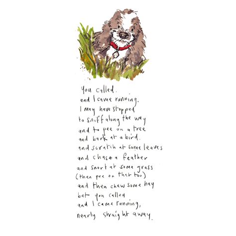 Iain Welch Art, Poetry About Dogs, Dog Love Quotes, Dog Poetry, Dog Design Art, Dog Poems, Colorful Hairstyles, Nanny Dog, Dog Quotes Love