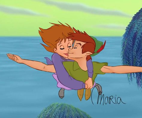 Link Fan Art, Peter Pan 3, Peter Pan 1953, Peter Pan Disney, Disney Character Art, Disney Enchanted, Peter Pan And Tinkerbell, Disney Gif, Lady Bags