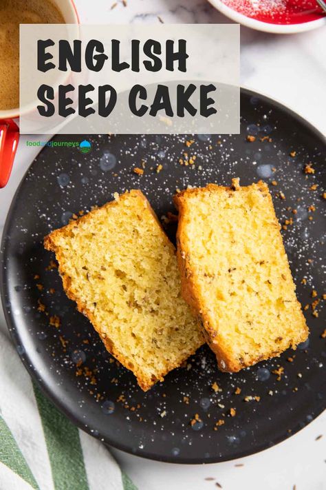 Seed Cake Recipe, Caraway Seed Cake, Seed Cake Recipe English, English Cake Recipes, Fat Free Cake Recipes, English Cake Recipe, Mini Loaf Cakes, Seed Cake, Around The World Food