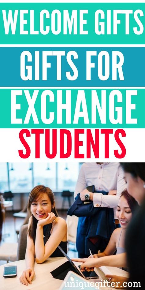 Welcome Gifts For Exchange Students | Thoughtful Gifts For Exchange Students | Gifts For Exchange Students | Presents For Exchange Students | Ideas For Exchange Students | Unique Gift Ideas For Exchange Ideas | #gifts #giftguide #presents #exchangestudent #unique Foreign Exchange Student Welcome Sign, Exchange Student Welcome Sign, Gifts For Exchange Students, Student Welcome Gifts, Hosting An Exchange Student, Students Gifts, Student Posters, Foreign Exchange Student, For Students