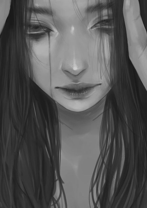 Emotionless Drawing, Japanese Creepy Art, Emotionless Anime Pfp, Girl Study Motivation, Digital Art Girl Studying, Dark Anime Guys, Digital Portrait Art, Creepy Art, روتين العناية بالبشرة