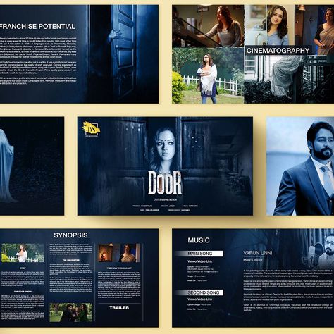 Bringing narratives to life through design! Here’s a peek at my pitch deck for the psychological thriller DOOR, covering every crucial detail from synopsis to cinematography. Turning stories into a visual journey for investors and producers alike! 🎬 . . . . . . . . #FenallLotiya #PitchDeckDesigner #PitchDecks #FilmPitchDeck #FilmPresentationDesign #MoviePitch #HollywoodPitchDeck #CinematicDesign [ Film Pitch Deck Design | Cinematic Pitch Deck | Presentation Design | Netflix | Hollywood Film ... Deck Presentation Design, Film Pitch Deck, Pitch Deck Design, Door Covering, Pitch Deck Presentation, Hollywood Film, Psychological Thriller, Press Kit, Psychological Thrillers