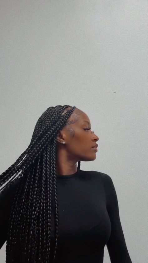 Loose Knotless Braids, Messy Knotless Braids, Braid Aesthetic, Yarn Braids Styles, Knotless Braid, Braids And Twists, Yarn Braids, Braids Styles, Knotless Braids